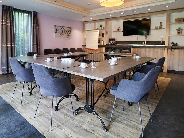 Afbeelding 6 van Hotel Erve Hulsbeek gevestigd in de plaats Oldenzaal in de provincie Overijssel geeft inzicht in de mogelijkheden van de vergaderlocatie.